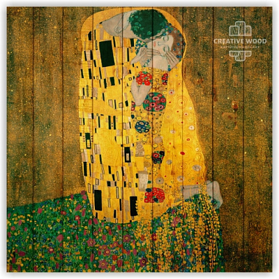 Картины Поцелуй - Густав Климт, ART, Creative Wood